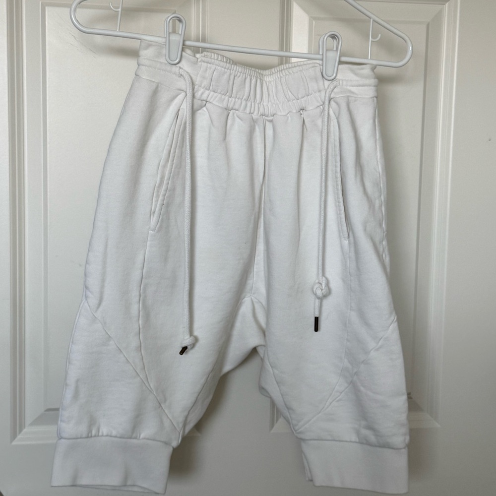 Zara Man Cream Short Joggers
